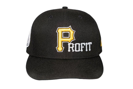 "PROFIT" Fitted Hat Black
